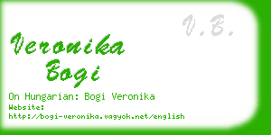 veronika bogi business card